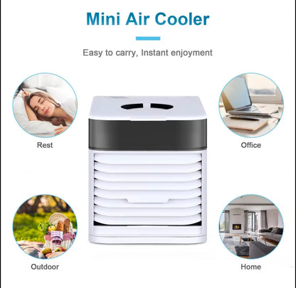 ❄️ ¡Refresca tu espacio al instante con el mini aire acondicionado más práctico! 🌬️