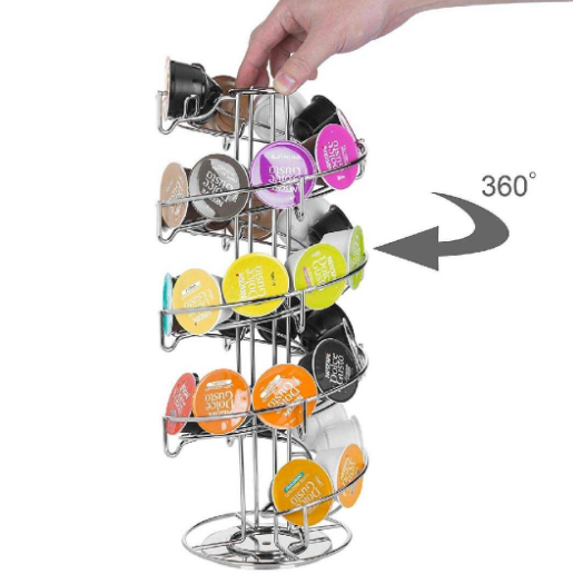 Organiza tu Café con Estilo: Rack de Cápsulas en Acero Inoxidable, Elegancia y Practicidad
